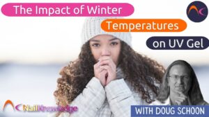 Nhiệt độ mùa đông trên móng tay gel UV