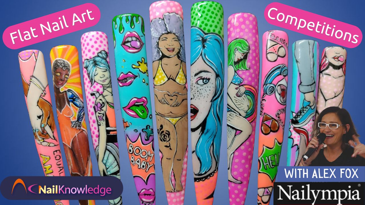 Flat nail art competitions